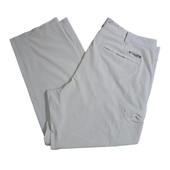 Columbia Mens Gray Lightwieght Convertible Hiking Outdoor Pants 42x30 - Picture 1 of 13